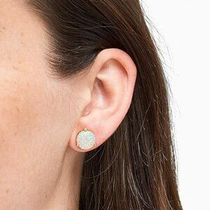 Kate Spade Rise And Shine Stud Earrings Faux Opal Glitter W/bag